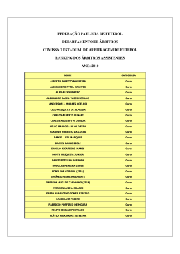 federa&ccedil;&atilde;o paulista de futebol departamento de &aacute;rbitros comiss&atilde;o