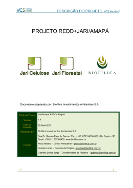 VCS Vers&atilde;o 3 - Biof&iacute;lica Investimentos Ambientais