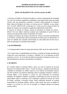 Amap&aacute; - Minist&eacute;rio da Cultura