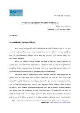 Alice no pa&iacute;s das maravilhas