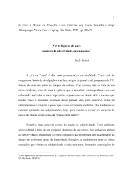 Novas figuras do caos