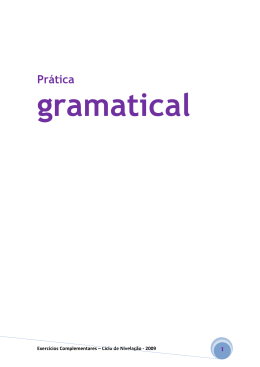 exercícios básicos de gramática
