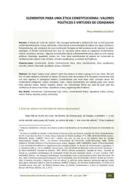 ELEMENTOS DE UMA &Eacute;TICA CONSTITUCIONAL: