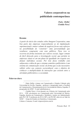 Valores corporativos na publicidade contempor&acirc;nea