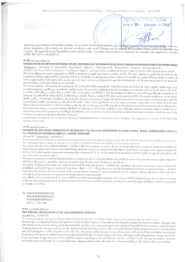 XII Cangresso de la Asociación Espoñoia de Limnoiagia I IV