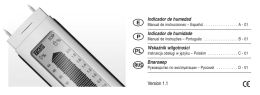 Version 1.1 Indicador de humedad Indicador de humidade