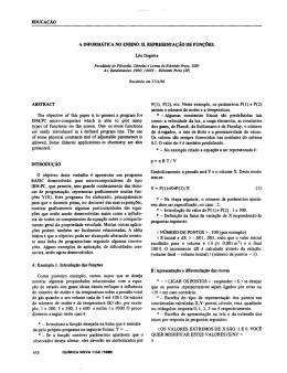 educação a informática no ensino: ii. representação de funções.