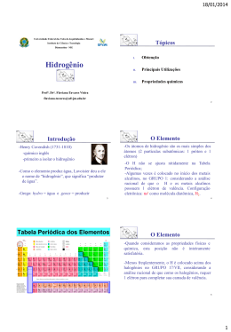 Hidrog&ecirc;nio