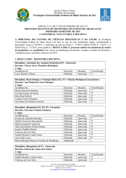 Edital CCBS n&ordm;. 9/2015 - CCBS