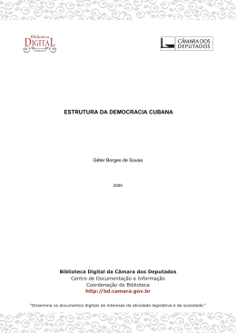 estrutura da democracia cubana - Biblioteca Digital