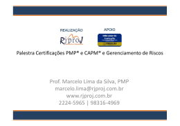 Prof. Marcelo Lima da Silva, PMP marcelo.lima@rjproj - Crea-RJ