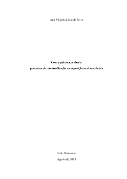 Ana Virg&iacute;nia Lima da Silva Com a palavra, o aluno
