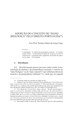 ADOP&Ccedil;&atilde;O DO CONCEITO DE &ldquo;DANO BIOL&oacute;GICO&rdquo; PELO DIREITO