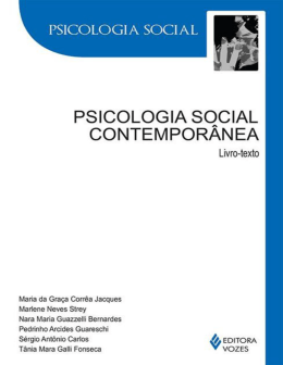 Psicologia social contempor&acirc;nea