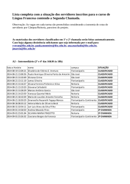 lista completa com a situação dos servidores inscritos contendo a