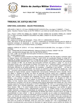 Diário da Justiça Militar Eletrônico