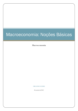 Macroeconomia: Noções Básicas