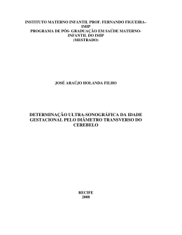 determina&ccedil;&atilde;o ultra-sonogr&aacute;fica da idade gestacional pelo di&acirc;metro