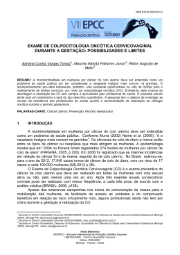 exame de colpocitologia onc&oacute;tica cervicovaginal durante