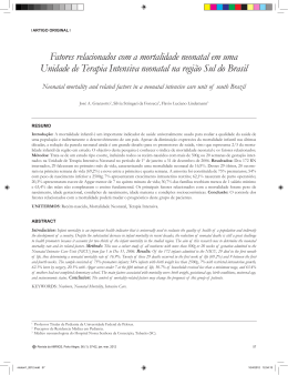 Fatores relacionados com a mortalidade neonatal em