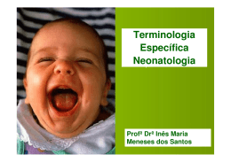 Terminologia Específica Neonatologia