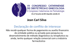 Declaração de conflito de interesse Jean Carl Silva