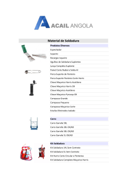 material de soldadura em PDF