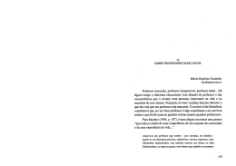 Sobre profissionais marcantes ( boas reflex&otilde;es)