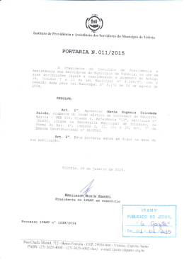 portaria nº 11/2015 - maria eugenia trindade