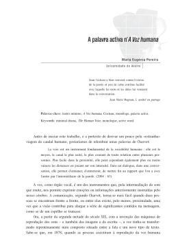 A palavra activa n` A Voz humana - Maria Eugénia Pereira [download]