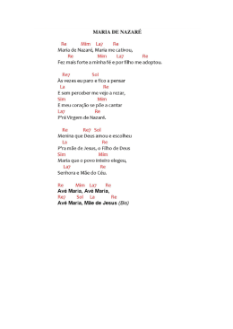 MARIA DE NAZAR&Eacute; - Material de Catequese