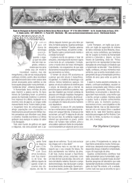 EDITORIAL F&Eacute; E AMOR - N&uacute;cleo Servos Maria de Nazar&eacute;