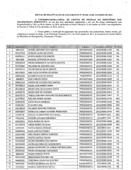 IRANSPORTES S - Minist&eacute;rio dos Transportes