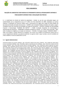 Edital definitivo de deferimento dos pedidos de