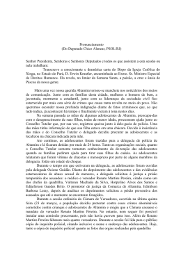 Do Deputado Chico Alencar, PSOL/RJ