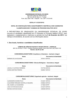 A PR&Oacute;-REITORIA DE GRADUA&Ccedil;&Atilde;O DA UNIVERSIDADE