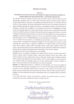 FREGUESIA DE POIARES ATA N.9 2 Procedimento concursal