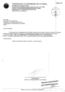 Proc. 026-15 – Guarani x Internacional