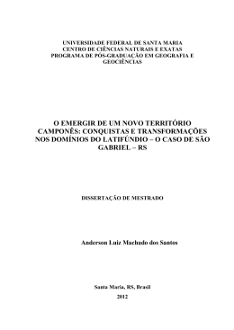 Arquivo em PDF - Dados e textos sobre a Luta pela Terra e a
