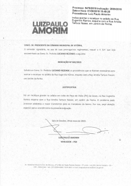Data e Hora: 01106l201515:48:28 Proced&ecirc;ncia: Luiz Paulo Amorim