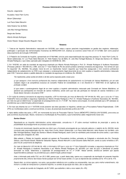 Processo Administrativo Sancionador CVM n.&ordm; 01/88 Assunto