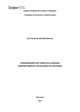 Insper Instituto de Ensino e Pesquisa Luiz Paulo de Almeida Branco