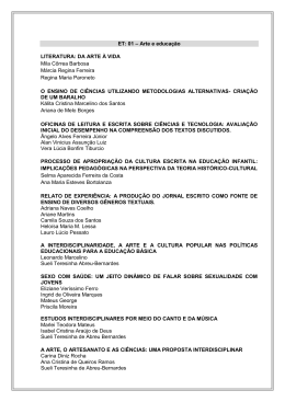 DA ARTE À VIDA Mila Côrrea Barbosa Márcia Regina Ferreira