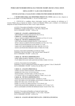 publicado no di&aacute;rio oficial da uni&atilde;o de 15/6/2007, se&ccedil;&atilde;o 3, p&aacute;gs