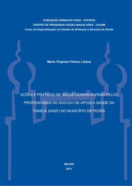 a&ccedil;&otilde;es e pr&aacute;ticas de sa&uacute;de desenvolvidas pelos