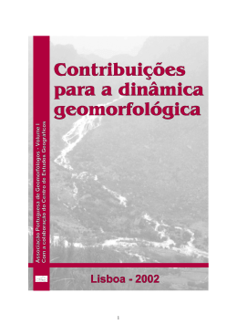 A Din&acirc;mica da Plan&iacute;cie Aluvial do Baixo Tejo no