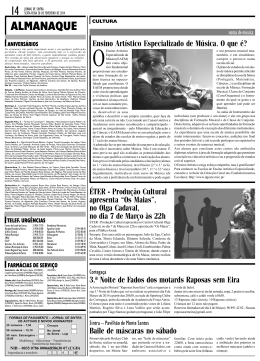 Edição n.º 4016 - 28 de Fevereiro de 2014