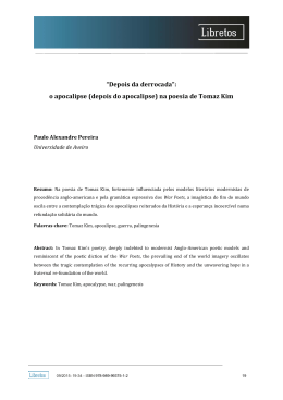 &ldquo;Depois da derrocada&rdquo;: o apocalipse (depois do apocalipse) na