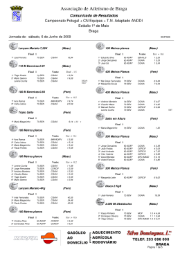 Campeonato Portugal + CN Equipas + T.N. Adaptado