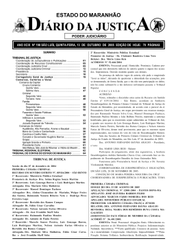 di&aacute;rio da justi&ccedil;a - Portal do Poder Judici&aacute;rio do Estado do Maranh&atilde;o